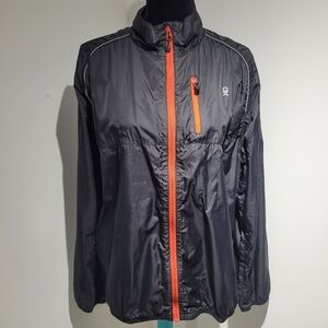 Little Donkey Andy Unisex Windproof Packable Reflective Cycling Coat Large Black